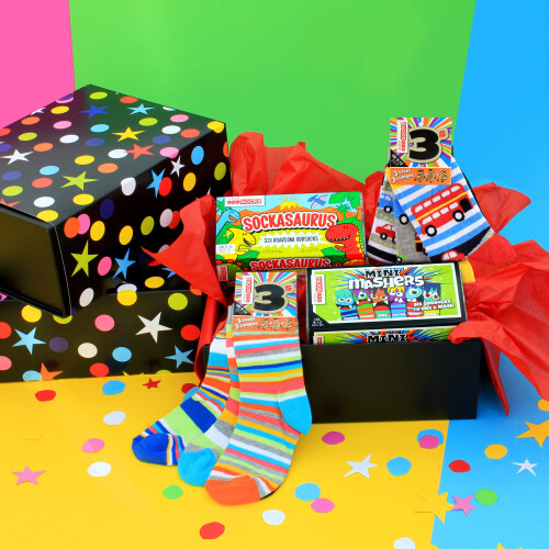 Socks For Toddlers Kids Gift Hamper Mashers Bundle Gift Boxed UK 9-12