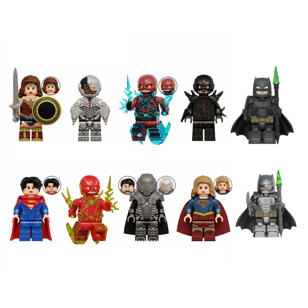 10pcs Marvel Avengers Super Heroes Mini Figures Dc Set Fit Lego