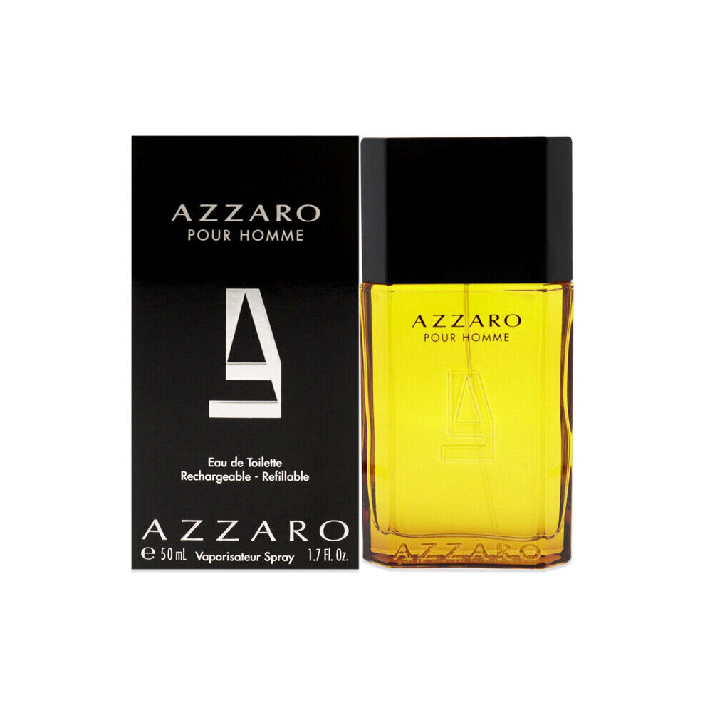 Azzaro Pour Homme 50Ml Edt Spray - Timeless, Masculine Fragrance With Citrus, Herbs & Woody Notes