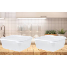 2 Wham Food Storage Container 10L Box Large Food Tub 32.5cm x 13cm