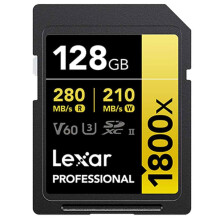 LEXAR Carte SDXC 128 Go 1800X Pro 270 Mo/s Classe 10 UHS-II U3