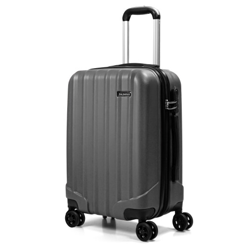 (GREY, CABIN 20'') Hard Shell Suitcase Travel Luggage Trolley Case on OnBuy