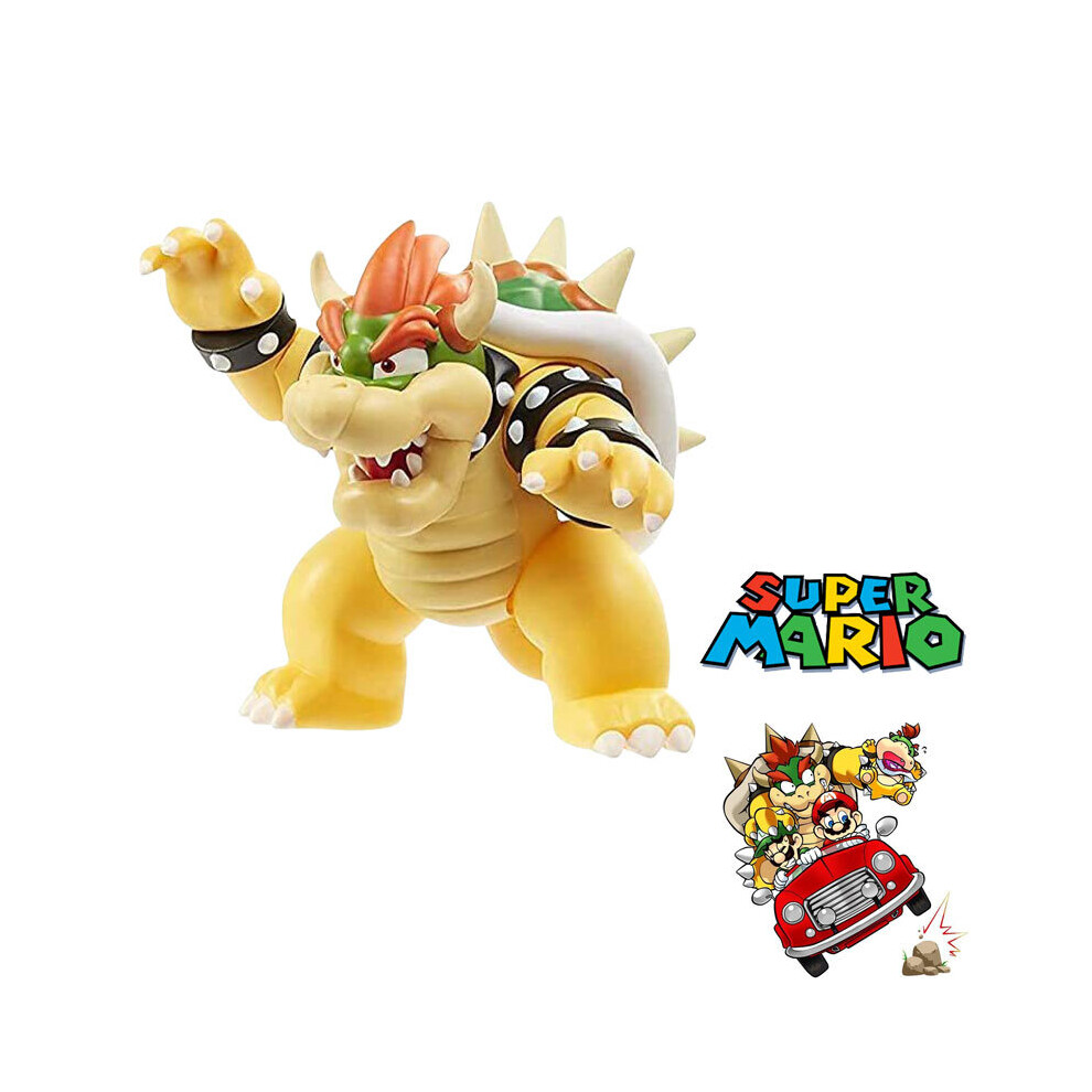 Veishet 39 In Super Mario Bros Bowser Pvc Action Figure Model Toy Rare Kids Collection