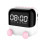 (White) FM Radio Bluetooth Speaker Desktop Alarm Clock 1