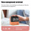 (Khaki) FM Radio Bluetooth Speaker Desktop Alarm Clock 6