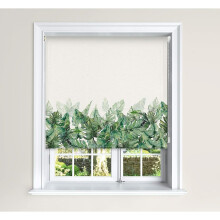 (150 cm Width x 140 cm Drop, Climbing Leaves) Lister Cartwright Blackout Roller Blinds Windows Child Safety Cut To Size Fitting Included Beautiful Design, Climbing Leaves