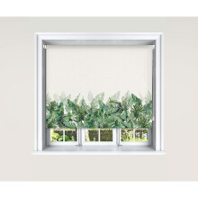 (180 cm Width x 140 cm Drop, Climbing Leaves) Lister Cartwright Blackout Roller Blinds Windows Child Safety Cut To Size Fitting Included Beautiful Design, Climbing Leaves