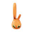 (a-Orange) Wall Hooks Rabbit Theme Waterproof Adhesive Towel Cup- Holder 4