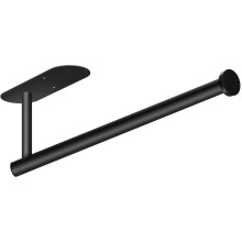 (a-Black Oval) Bathroom Toilet Kitchen Stainless Steel Self-adhesive Tissue Roll Holder Silver Black Gold Color Paper Towel Holders for Kitchen