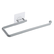 (a-Gray long) Tissue Hanger Paper Roll Holder Wall Mounted Towel Storage Rack for Kitchen Bathroom Storage Hook Bar Cabinet Rag Hanging Holder