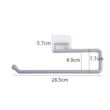 (a-Paper holder gray) Kitchen Paper Roll Holder Self-adhesive Towel Hanger Rack For Bathroom Toilet Paper Holder Roll Hook Hanging Organizer Shelf