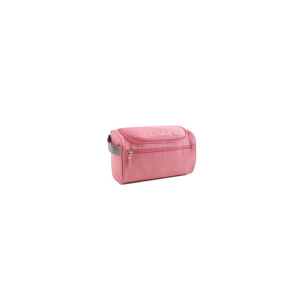 Dechoicelife Pink (A-) Men Travel Cosmetic Bag Functional Hanging Zipper Makeup Case Necessaries Organizer Storage Pouch Toiletry Make Up Wash Bag