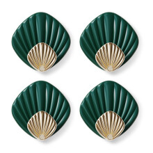 (a-Green) Shell Shaped Wall Hook Towel Hanging Hook For Bathroom Kitchen