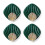 (a-Green) Shell Shaped Wall Hook Towel Hanging Hook For Bathroom Kitchen 1
