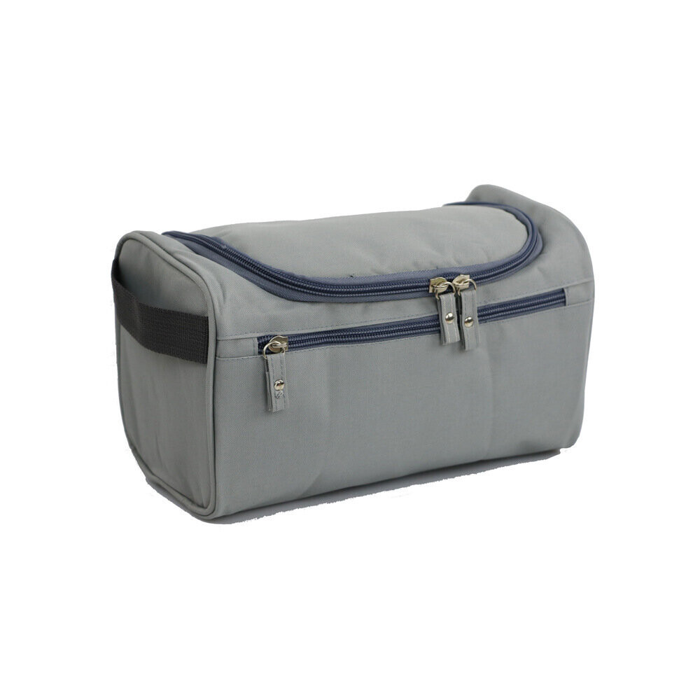 Dechoicelife Light/Grey (A- Grey) Men Travel Cosmetic Bag Functional Hanging Zipper Makeup Case Necessaries Organizer Storage Pouch Toiletry Make Up Wash Bag