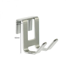 (a-1pc) Bathroom Towel Rack Space Aluminum Door Hook H Shape Hanging Bathroom Kitchen Storage Rack Shower Towel Racks Organizer Hardware