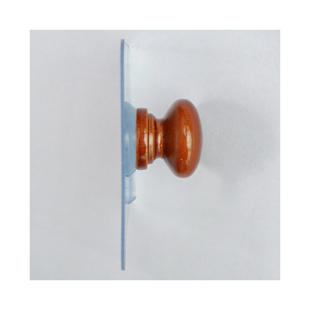 (a-Short Walnut 4Pcs) 10/4 Pcs Adhesive Hooks Hat Hangers for Wall Self No Drills Wooden Hanging Baseball Caps, Coat Towel-image-OPC-PCBXN5C-NEW