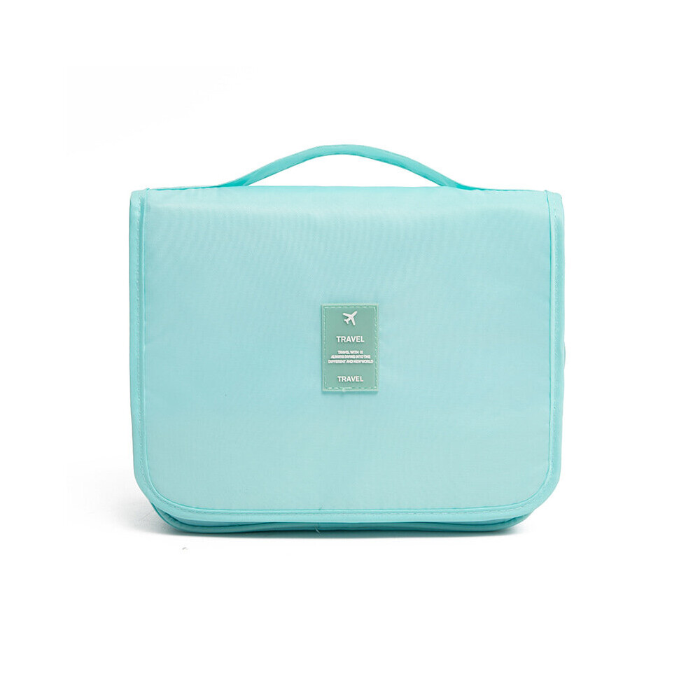 Dechoicelife (A-Blue) Cosmetic Bags Wash Travel Nylon Hook Cosmetic Bag Toiletries Organizer Waterproof Storage Neceser Hanging Bathroom