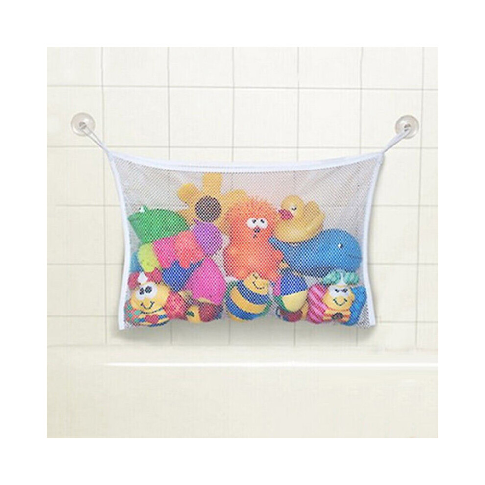 Dechoicelife (A-1Pc 35X45cm) Bathtub Suction Cup Storage Mesh Bag Children Kids Baby Bath Tub Toy Storage Bag With Net Bathroom Tidy Organizer Net Tote Bag