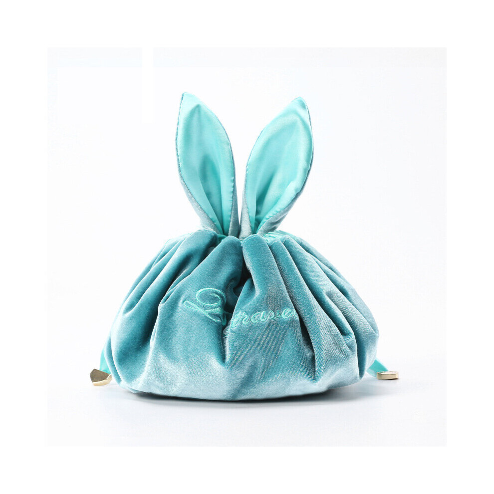 (a-Blue) Cartoon Lazy Cosmetic Bags Travel Wash Skin Care Velvet Makeup Case Girl Lipstick Pouch Toiletries Storage bag Make up Organizer-image-OPC-PCBXP8Y-NEW