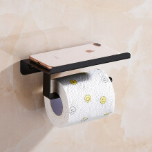 (a-Style G) Paper Towel Holder Wall Mount Bathroom Tissue Shelves WC Toilet Roll Paper Phone Holder Towel Shelf Decor Organizer Accessories