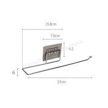 (a-Paper Holder) 304 Stainless Steel Toilet Paper Roll Holder Gold Self Adhesive Toilet Paper Holder for Bathroom Stick Wall Towel Rack Hanger