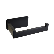 (a-Black) Stainless Steel Hanger Double Layers Household Stand Rack Paper Holder Black