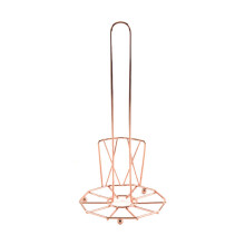 (a-Rose gold) 1PC Vertical Paper Towel Holder Stand Wrap Holder Plastic Roll Tissue Dispenser Rack Portable Paper Holder Kitchen Bathroom