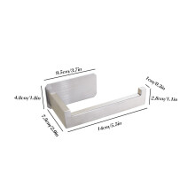 (a-A Silver) Adhesive Toilet Roll Paper Holder Organizer Wall Mount Storage Stand Kitchen Bathroom No Drill Tissue Towel Dispenser Stainless