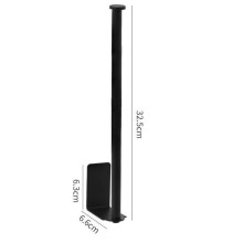 (a-32.5cm black) Toilet Wall Mount Toilet Paper Holder Stainless Steel Bathroom Kitchen Roll Paper Accessory Tissue Towel Accessories Holders