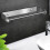 (a-Black2pcs) Paper Towel Holder Stainless Steel Space-saving Tissue Storage Bracket Silver 3