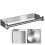 (a-Black2pcs) Paper Towel Holder Stainless Steel Space-saving Tissue Storage Bracket Silver 6