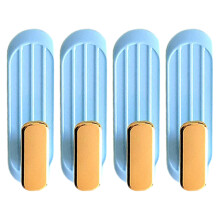 (a-Sky blue) Self-Adhesive Towel Hooks without Drilling Door Wall Hook for Bathroom Kitchen Mini Sticky Clothes Towel Hanger Holder SUB Sale