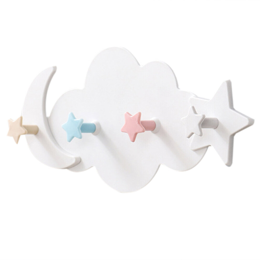 Household Practical Hooks Kitchen Moon Star Cloud Shaped Hanger Adhesive Hook Wall Hanging Clothes Towel Holder Tool