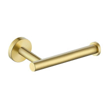 (a-Gold Punch) Stainless Steel Toilet Roll Paper Holder Punch-Free Towel Rack Wall Mount Toilet Paper Roll Toilet Paper Holder Tissue Tools