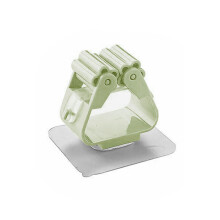 (a-04 green) Broom Hanger Storage Rack Organizer Clips Clamping Seamless Mop Hooks Bathroom Tools Suction Hanging Pipe Hooks Household Tools