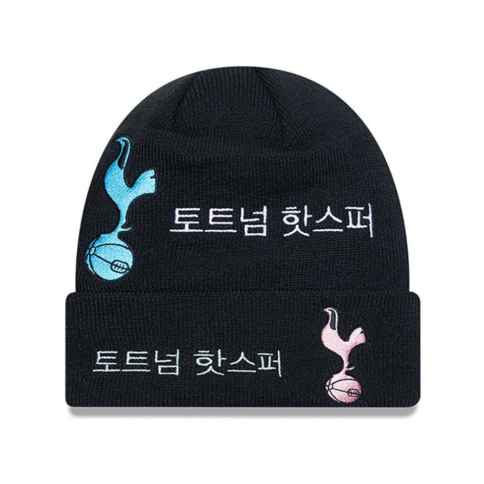Tottenham Hotspur Fc Spurs New Era Korea Cuff Knit Beanie Hat Black
