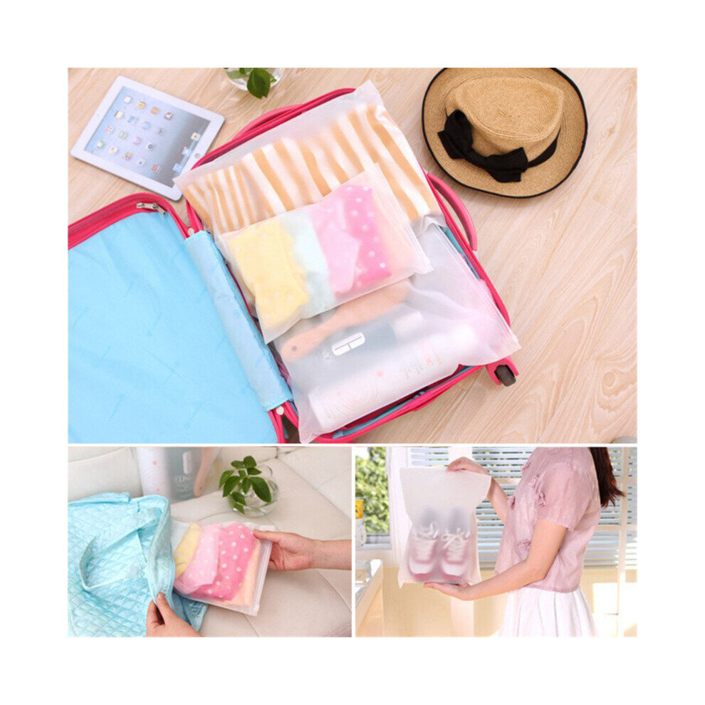 (a-B-5pcs) 4pcs/set Travel Storage Bag Portable Travel Mesh Bag Case Toiletry Clothes Underwear Hanging Storage Bag Organizer Pouch-image-OPC-PCBXTXK-NEW