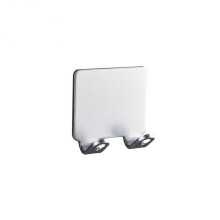 (a-silver) 1Pcs Hole-free Space Aluminum Hook Shaving Razor Towel Holder Shelf Wall Hanging Men Shaver Storage Rack Bathroom Accessories