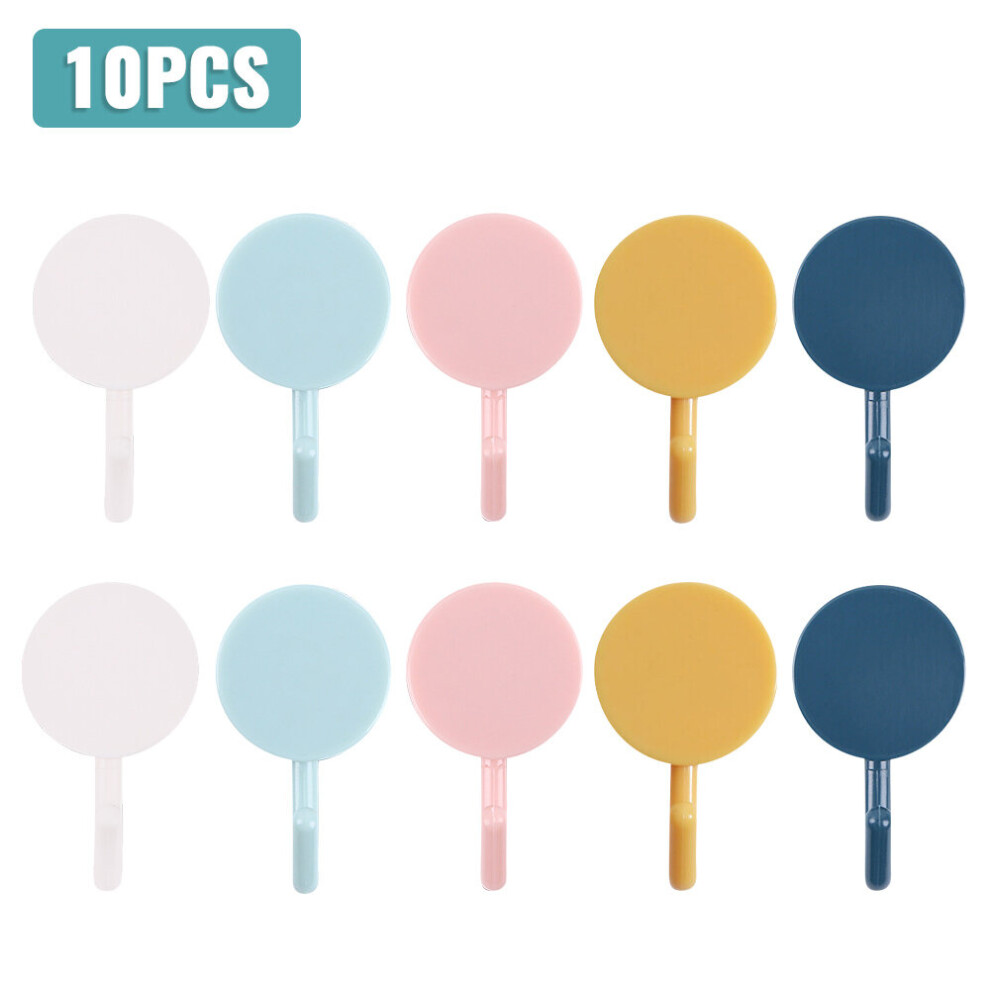 (a-Type 15 10PCS) 5/10/15/20PCS Self Adhesive Wall Hook Strong Without Drilling Kitchen Towel Hook Bathroom Waterproof Hooks Household Door Hooks-image-OPC-PCBXVCS-NEW