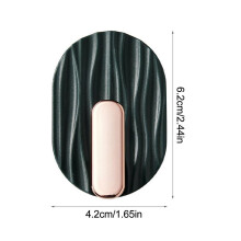 (a-Dark Green) Wall Mounted Towel Rack Hook 4PC/set Damage Free Self-Adhesive Hanger Storage Rack For Kitchen Bathroom Bedroom Home Accessories