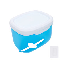 (a-Blue) 3 colors Wall Mount Toilet Paper Holder Waterproof Mobile Phone Storage Shelf Toilet Paper Storage Rack Tissue Bathroom Box