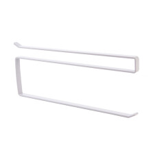 (a-White) Simple Metal Kitchen Paper Roll Holder Space-saving Kitchen Tissue Hanger Hanging Shelf No Drilling for Bedroom Closet Door