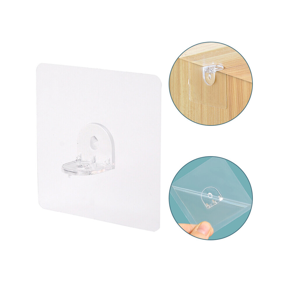 Adhesive Layered Partition Bracket Strong Punch-Free Support Shelf Hook Clapboard Hooks Sticker Home Accessories Tools 4854201327581
