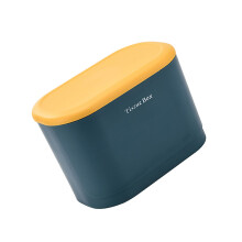 (a-dark blueL) Tissue Container Wall Mounted Tissue Box Plastic Bathroom Paper Towel Holder Case S Dark Blue