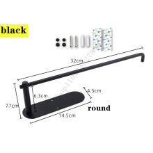 (a-Chocolate) Adhesive Toilet Paper Holder 304 Stainless Steel Paper Towel Roll Rack Wall Mount Gold Black Bathroom Kitchen Long Tissue Hanger