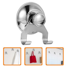 Hooks Suction Shower Hook Robe Hanger Cup Coat Bathroom Holder Towel Stainless Steel Adhesive Bath Kitchen Heavy Wall Duty Cups