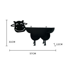 (a-I) Funny Metal Iron Animal Shape Decorative Toilet Paper Racks Free Standing Bathroom Tissue Storage Roll Paper Holder Accessories