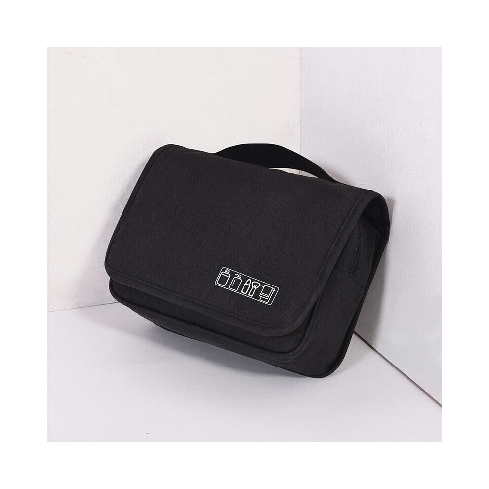 (a-black) Wash Bag with Hook Large Capacity Cosmetic Storage Pack Makeup Pouch Toiletries Pouch Travel Portable Case Organizer Hanging-image-OPC-PCBXYPJ-NEW
