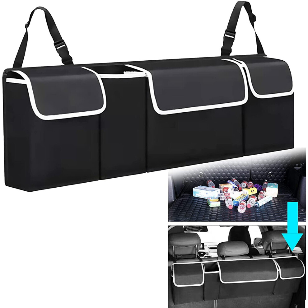 (A- 1) Car Trunk Hanging Organizer Backseat Storage Bag High Capacity Multi-Use Oxford Cloth Car Seat Back Organizers 4854327859720